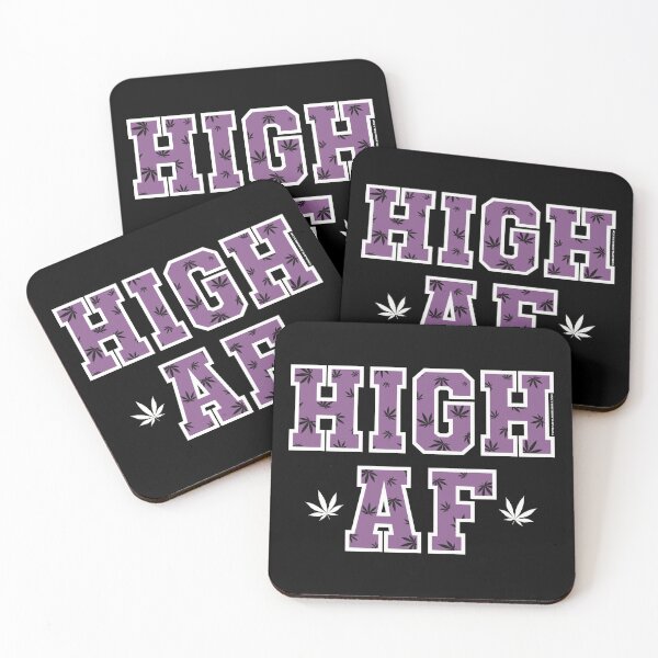 Item preview, High af pot leaf pattern purple  designed and sold by YomeHayin.