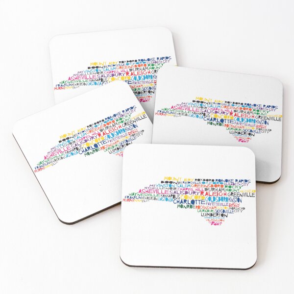 Item preview, North Carolina colorful typography designed and sold by molly mattin.