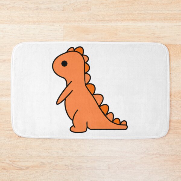 Item preview, Bright Orange Duo-tone Dino designed and sold by jessicaleah15.