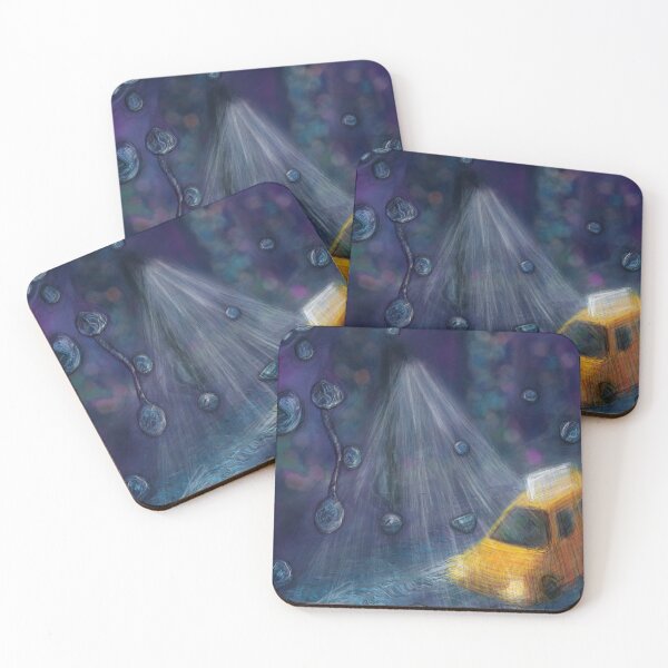 Item preview, Blue Rainy City Nightscape designed and sold by Brain Dead Philosophy .