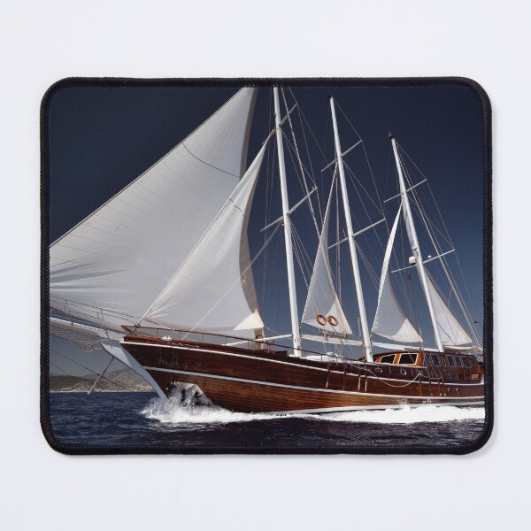 Item preview, wooden sailboat sailing designed and sold by laikaincosmos.