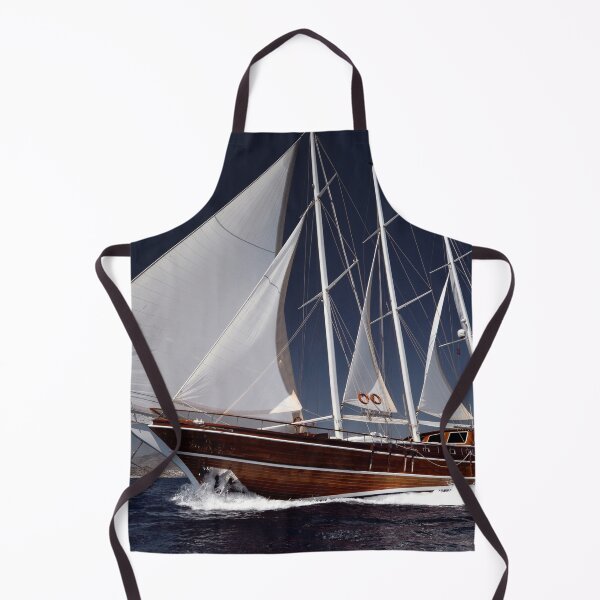 Item preview, wooden sailboat sailing designed and sold by laikaincosmos.
