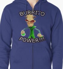BURRITO POWER!!! Zipped Hoodie