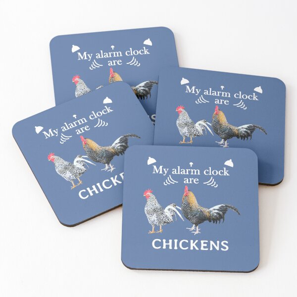 Item preview, My alarm clock are chickens, rooster, English designed and sold by CreaVisArt.