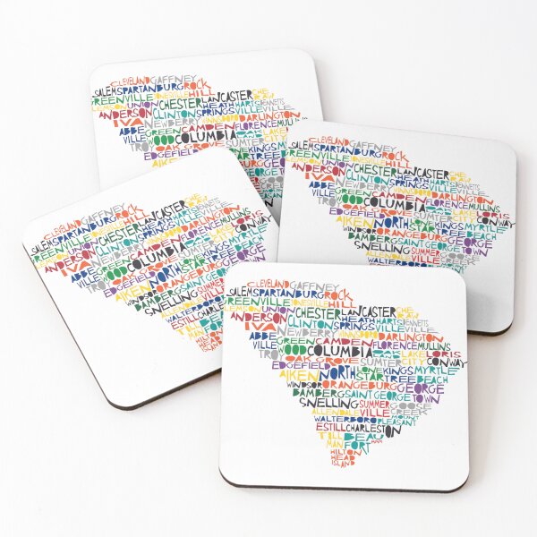 Item preview, Arte colorido de la tipografía de Carolina del Sur designed and sold by molly mattin.