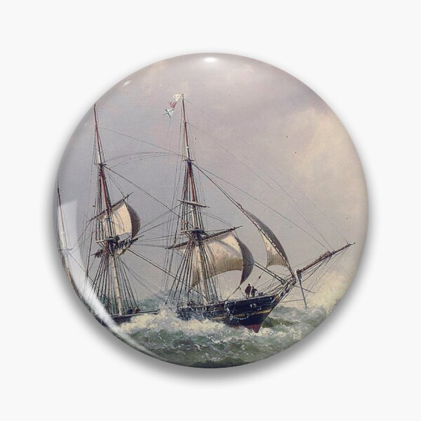 Item preview, A three-masted barque reefed-down in heavy weather - Vilhelm Melbye (1864) designed and sold by Geraldo Garcia.