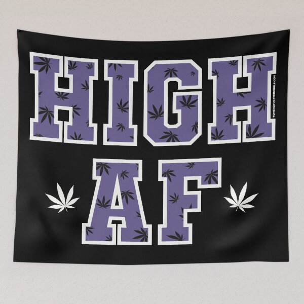 Item preview, High af pot leaf pattern dark purple  designed and sold by YomeHayin.