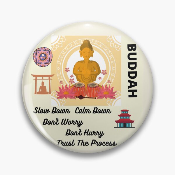Item preview, Buddah Saying - Slow Down Calm Down Don't Worry Don't Hurry designed and sold by LGMmugsdesign.