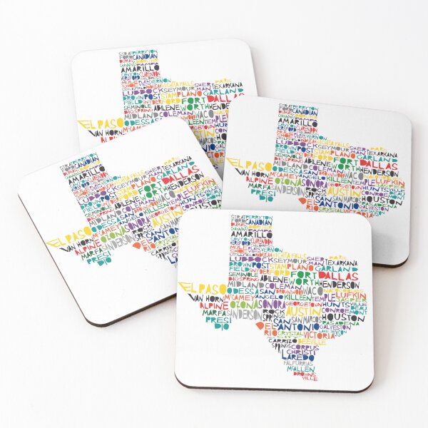 Artikelvorschau, Texas bunte Typografiekunst entworfen und verkauft von molly mattin.