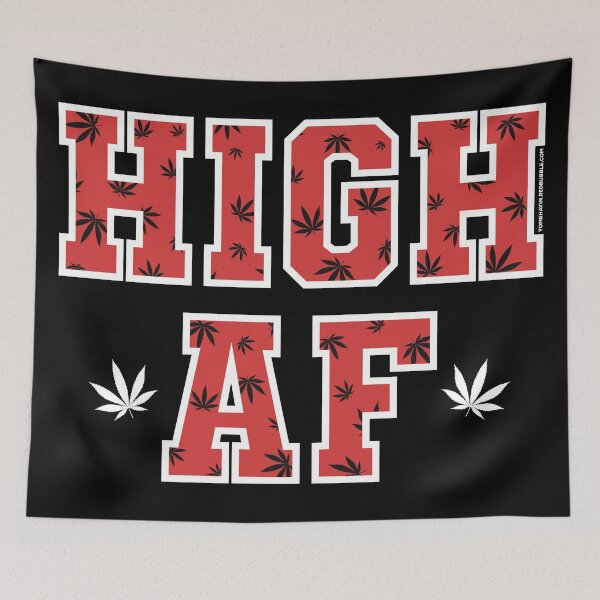 Item preview, High af pot leaf pattern red designed and sold by YomeHayin.
