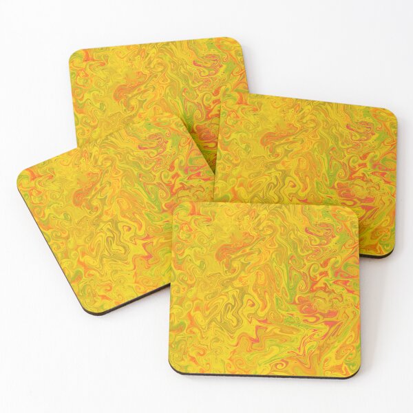 Item preview, Psychedelic Marbling - Yellow -  designed and sold by Xernition.
