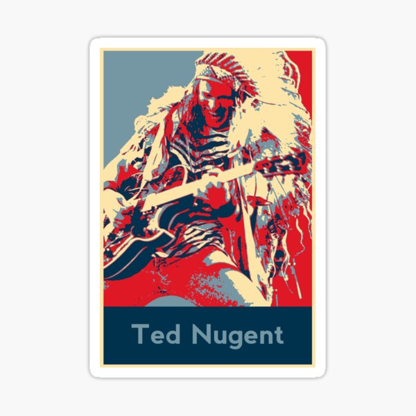 &ldquo;Ted Nugent " Sticker by Zakamuro | Redbubble