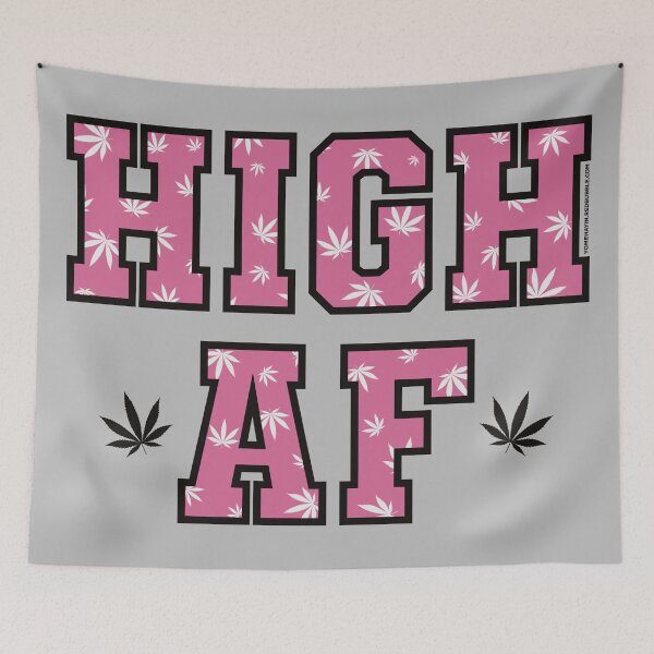Item preview, High af pot leaf pattern pink  designed and sold by YomeHayin.