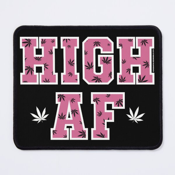 Item preview, High af pot leaf pattern pink designed and sold by YomeHayin.