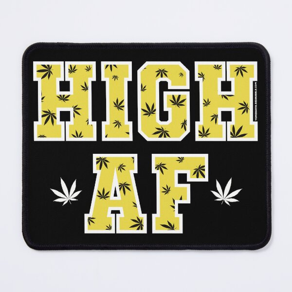 Item preview, High af pot leaf pattern yellow designed and sold by YomeHayin.