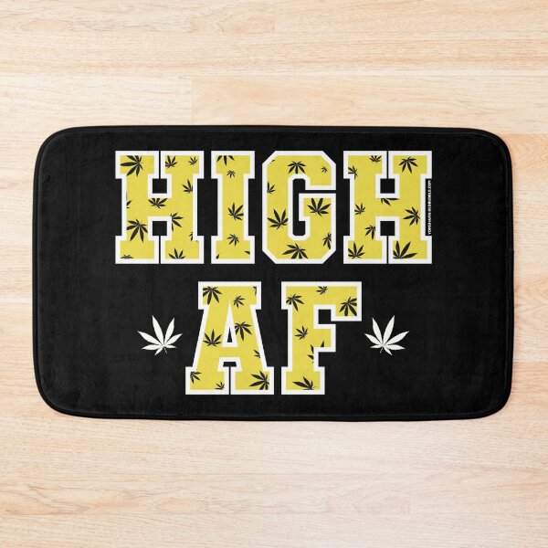 Item preview, High af pot leaf pattern yellow designed and sold by YomeHayin.