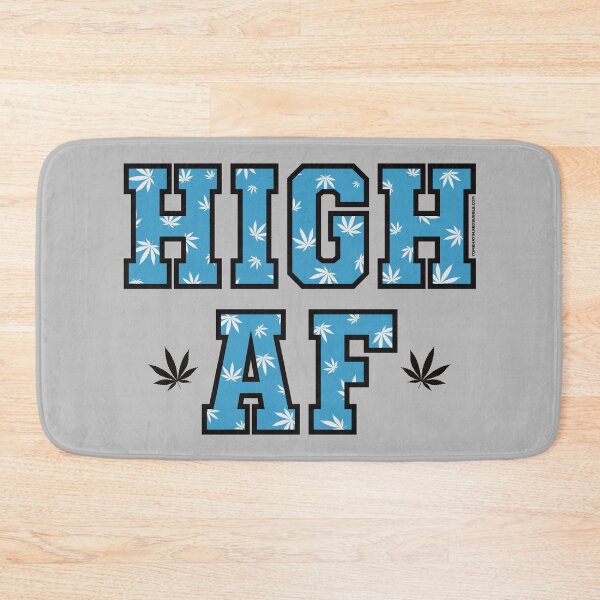 Item preview, High af pot leaf pattern blue designed and sold by YomeHayin.