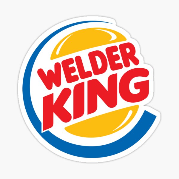 Welder King Sticker