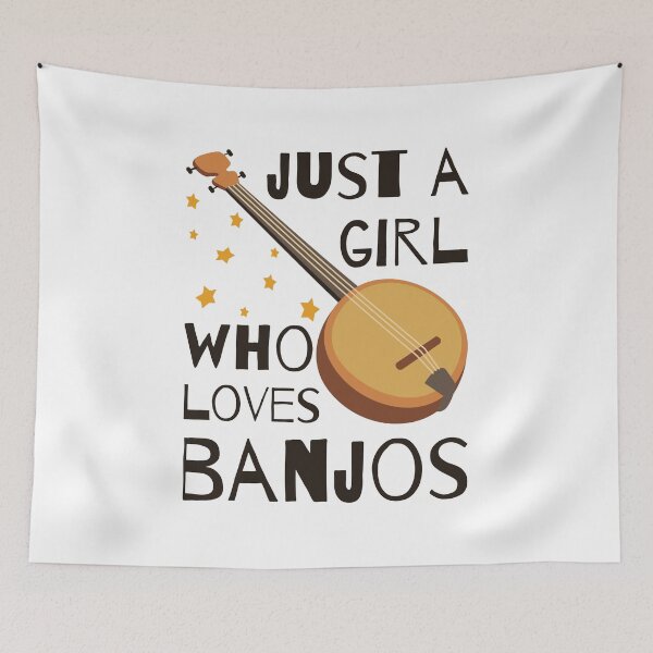 Item preview, Just A Girl Who Loves Banjos Nerd Music Instrument Lover designed and sold by Aleodor.