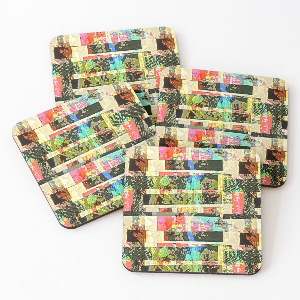 Item preview, horizontal block stripes, collage by c.a.2022 [smiley100] designed and sold by smiley100.