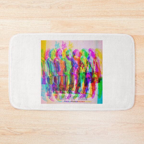 Item preview, ALL WHITE ITEMS COLLECTION, ALL FOR! ONE FOR ALL!,RAINBOW VERSION THE MUSKETEERS designed and sold by alexeydark.