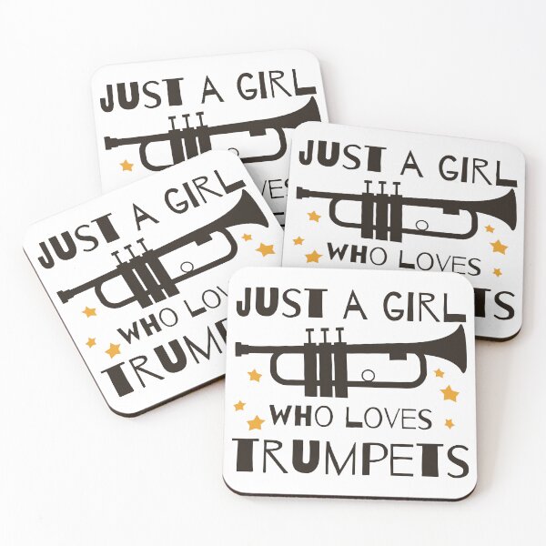 Aperçu de l'œuvre Juste une fille qui aime les trompettes Nerd Musicien Amoureux de la trompette créée et vendue par Aleodor.