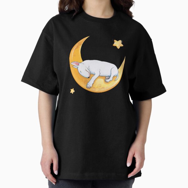 Nite Nite Bull Terrier Oversized T-Shirt