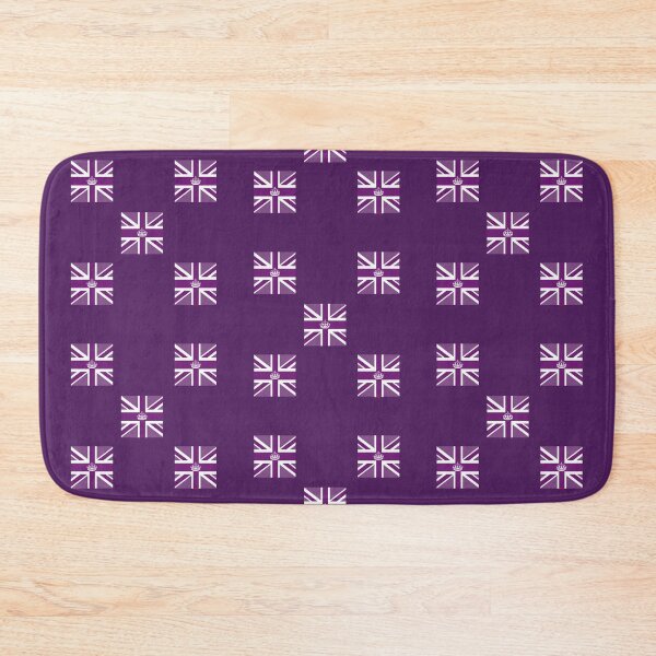 Item preview, Union Jack British Flag and Crown Square Sticker Pack Purple for Coronation designed and sold by LindaCooke.