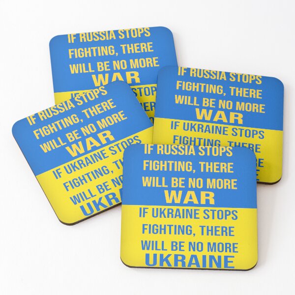 Item preview, IF RUSSIA STOPS FIGHTING, THERE WILL BE NO MORE WAR.IF  UKRAINE STOPS FIGHTING, THERE WILL BE NO MORE UKRAINE .  designed and sold by anoteiii.
