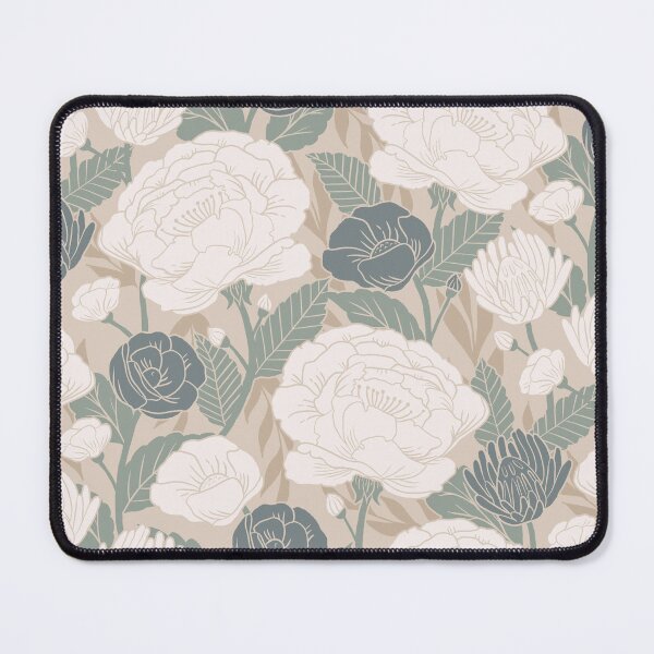 Item preview, Spring Garden on Taupe designed and sold by latheandquill.