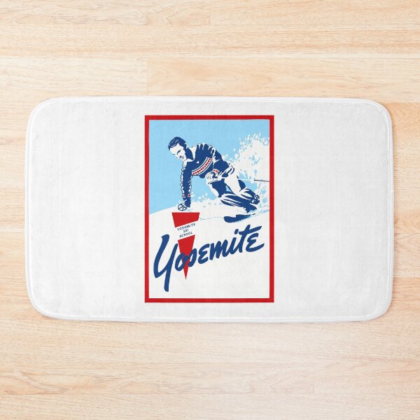 Item preview, Vintage YOSEMITE Ski School Travel Poster designed and sold by retrographics.