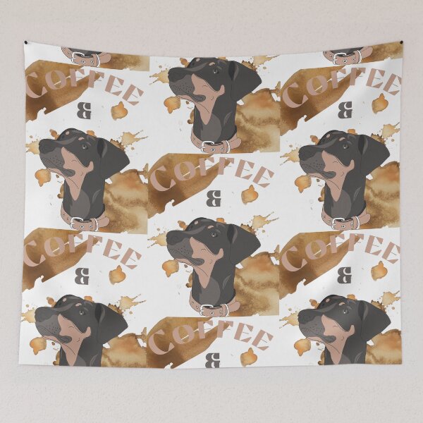 Item preview, Coffee and my Doberman designed and sold by chourouk shop ★★★★★.