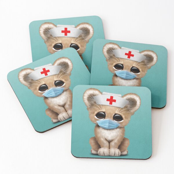 Item preview, Cute Lion Cub Nurse designed and sold by JeffBartels.
