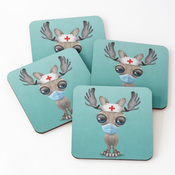 Item preview, Cute Baby Moose Nurse designed and sold by JeffBartels.