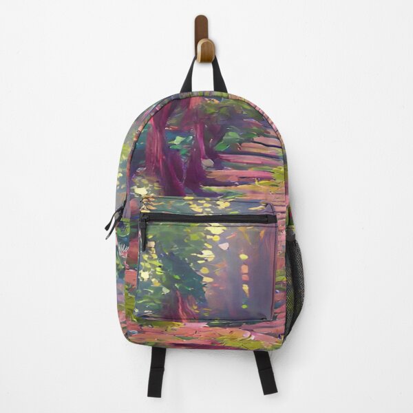 Item preview, Impressionist painting - forest hiking trails designed and sold by CattlettArt.