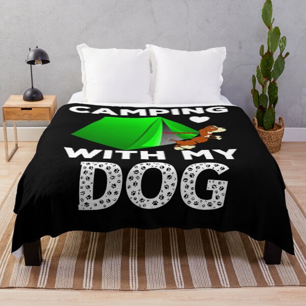Item preview, Always camp with a dog designed and sold by VitoTDesign.