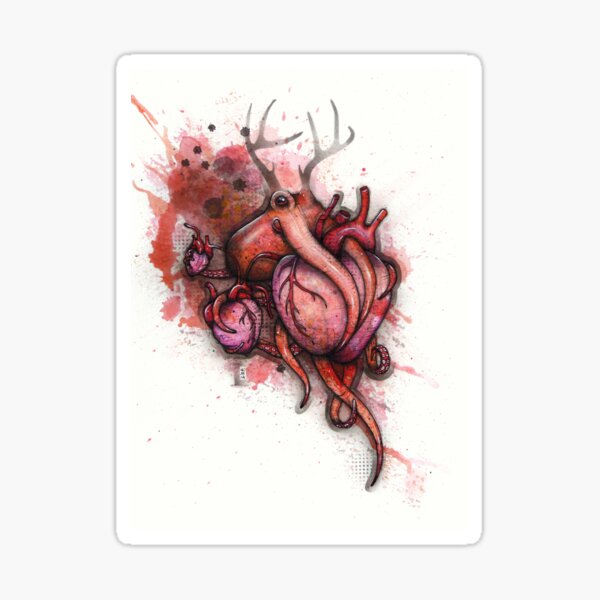 Item preview, Three Hearts designed and sold by A Curious Bestiary.