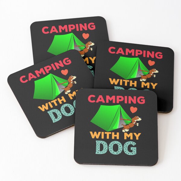 Item preview, Always camp with a dog designed and sold by VitoTDesign.