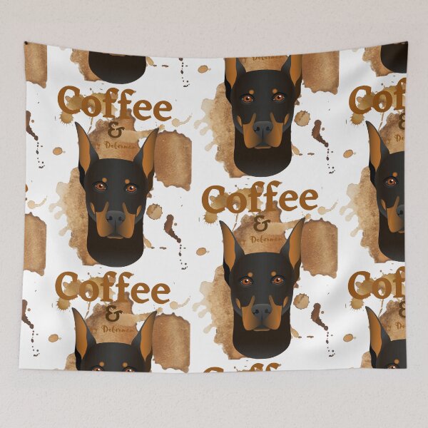 Item preview, Coffee and my Doberman designed and sold by chourouk shop ★★★★★.