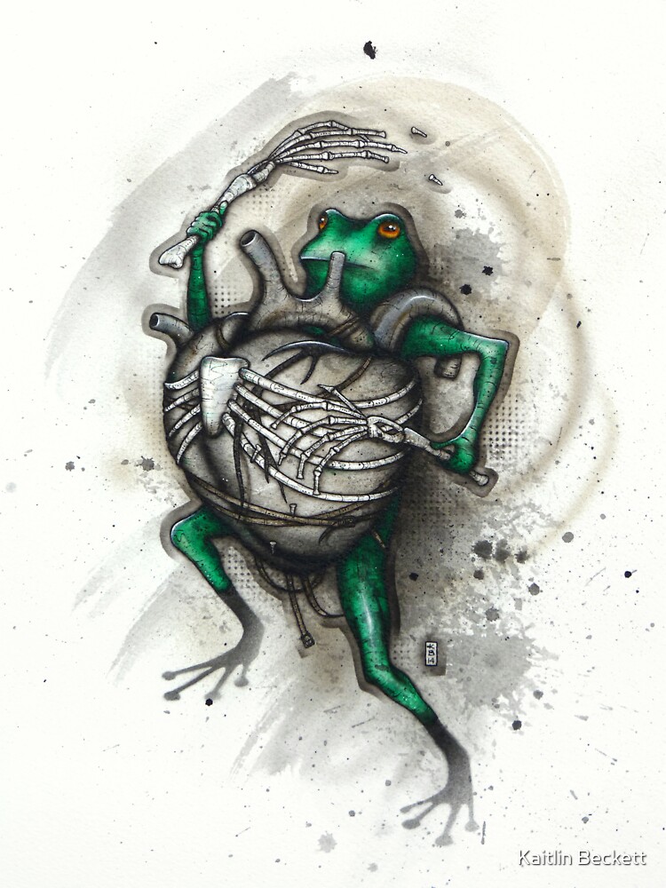 Thumbnail 3 of 3, Sticker, Frog Beater designed and sold by Firedrake.