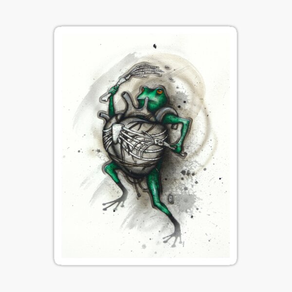 Item preview, Frog Beater designed and sold by A Curious Bestiary.