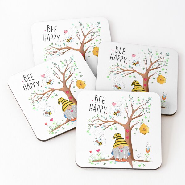 Item preview, Beekeeper Gnome with bees, flower and nature. Bee Happy Spring is here! designed and sold by Pascale Breton.