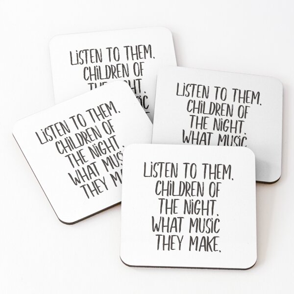 Item preview, Listen to them. Children of the night. What music they make (black) designed and sold by didijuca.