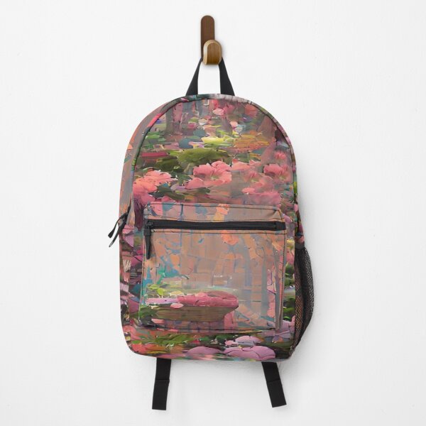 Item preview, Impressionist painting - Camping - forest hiking trails designed and sold by CattlettArt.