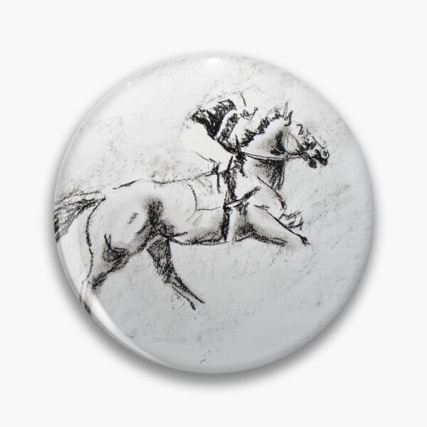 Item preview, Galloping Race Horse sketch in charcoal designed and sold by Kathysartroom.