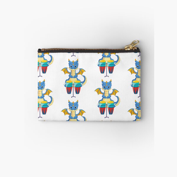 Item preview, Dragon Playing Conga Drum ,Funny Good Dragon Congo Drum Lovers Blue Design designed and sold by pedrored369.