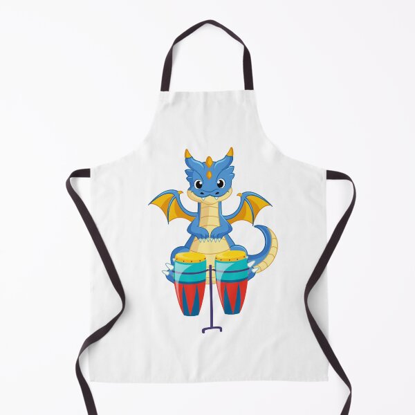 Item preview, Dragon Playing Conga Drum ,Funny Good Dragon Congo Drum Lovers Blue Design designed and sold by pedrored369.