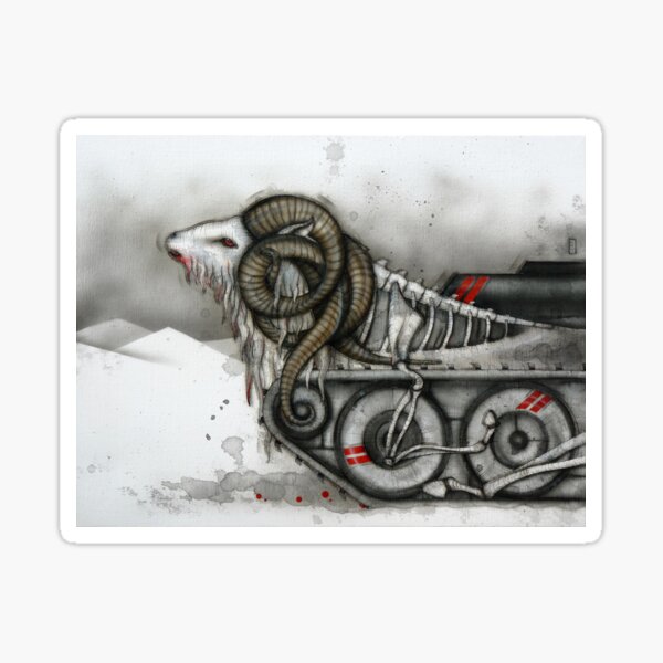 Item preview, Ram Tank designed and sold by A Curious Bestiary.