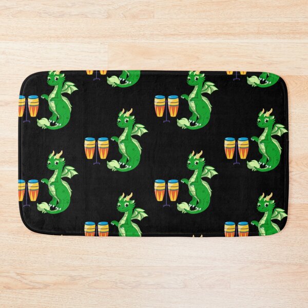 Item preview, Dragon Playing Conga Drum ,Funny Good Dragon Congo Drum Lovers Green Design designed and sold by pedrored369.