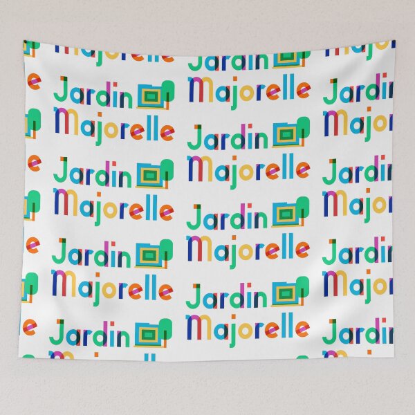 Item preview, Colorful Vintage I Love Jardin Majorelle, Marrakesh, Morocco, Yves Saint-Laurent designed and sold by Travalex.